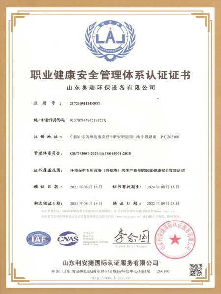 職業健康安全管理體系中文版